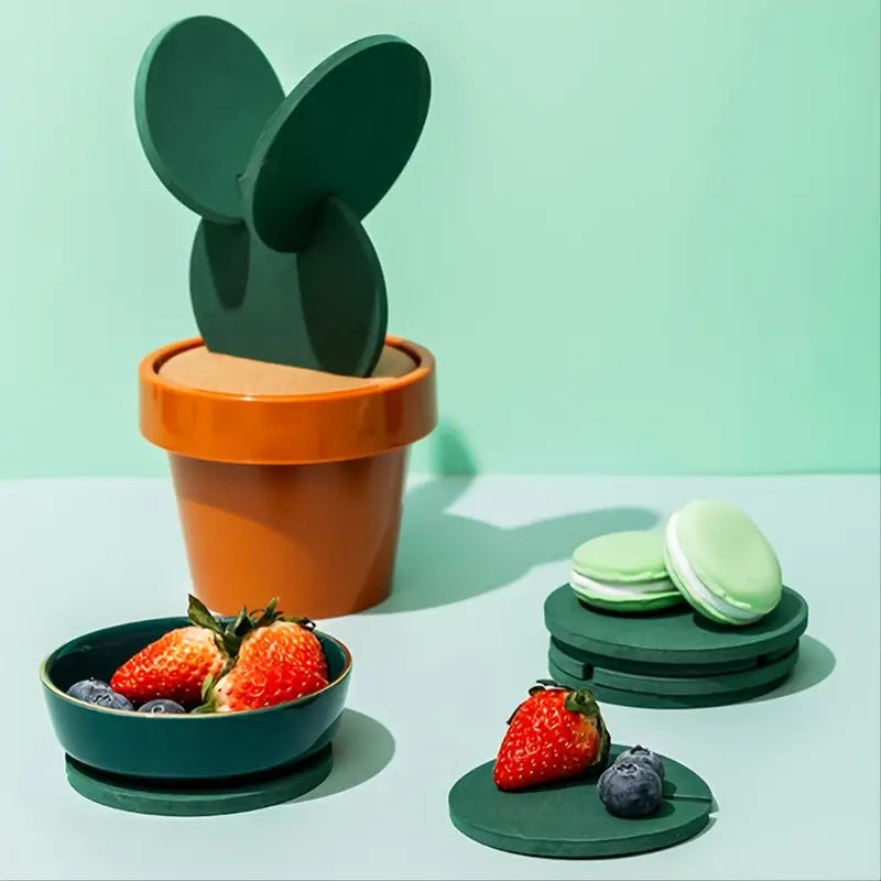 Wyatt Sleek Cactus Non-Slip Coaster