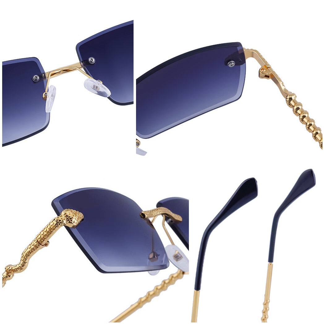 Valentino Classic Rimless Sunglasses