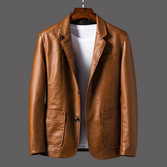THE BARON LEGACY LEATHER BLAZER