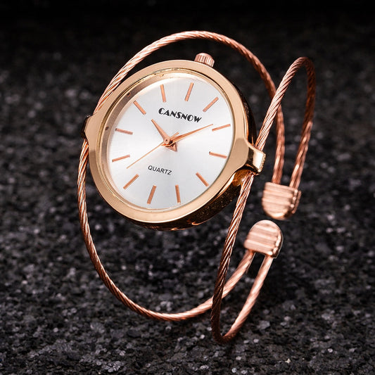 Cansnow Intricate Bangle Watch