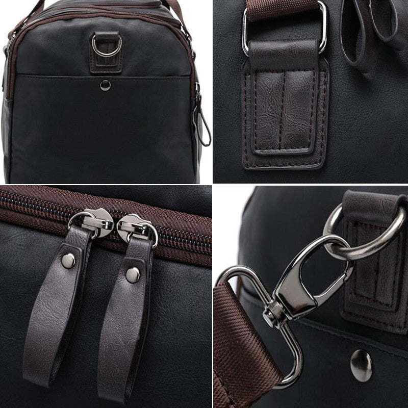 Milano-Caley Vintage Leather Duffle Bag