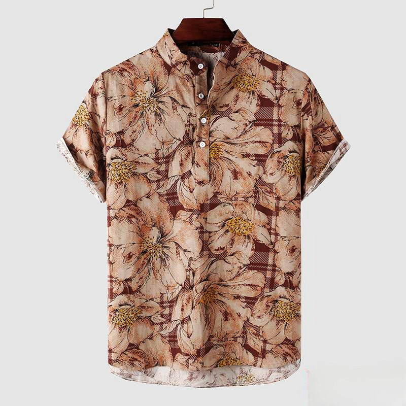 Milano-Calou Floral Linen Shirt