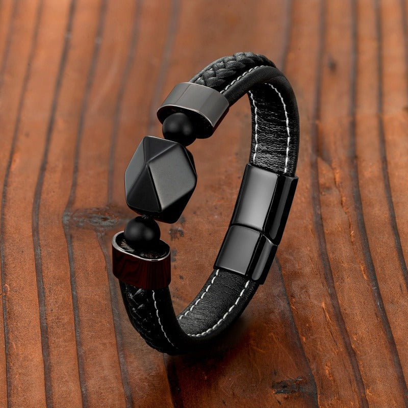 Xavier Raffiné Modern Leather Bracelet