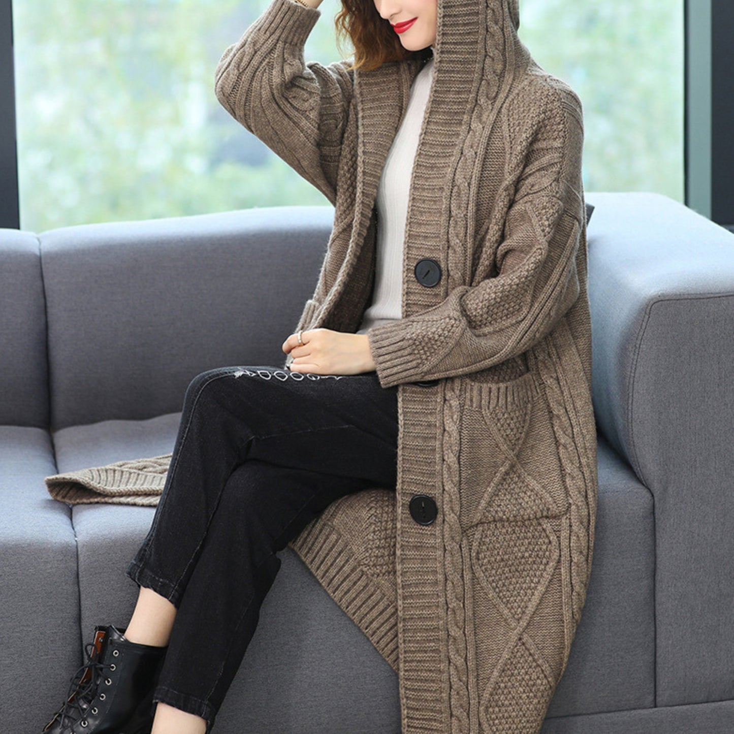 Zoë Cozy Oversized Cardigan
