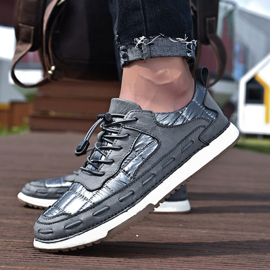ADAM METROSTITCH LEATHER SNEAKERS