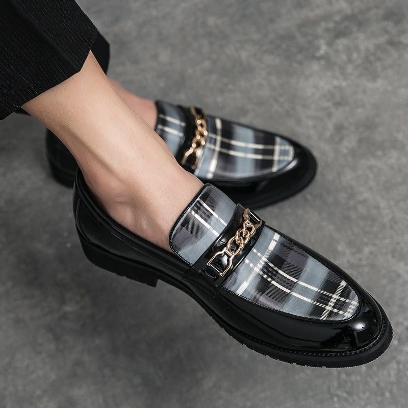 Harrison Plaid Leather Loafer