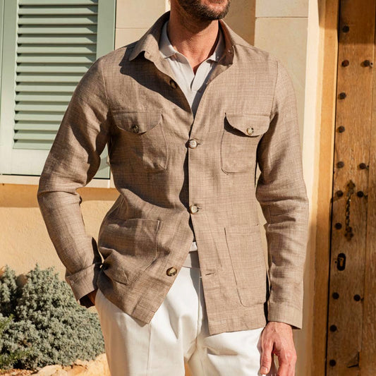 Winston Linen-Blend Utility Jacket