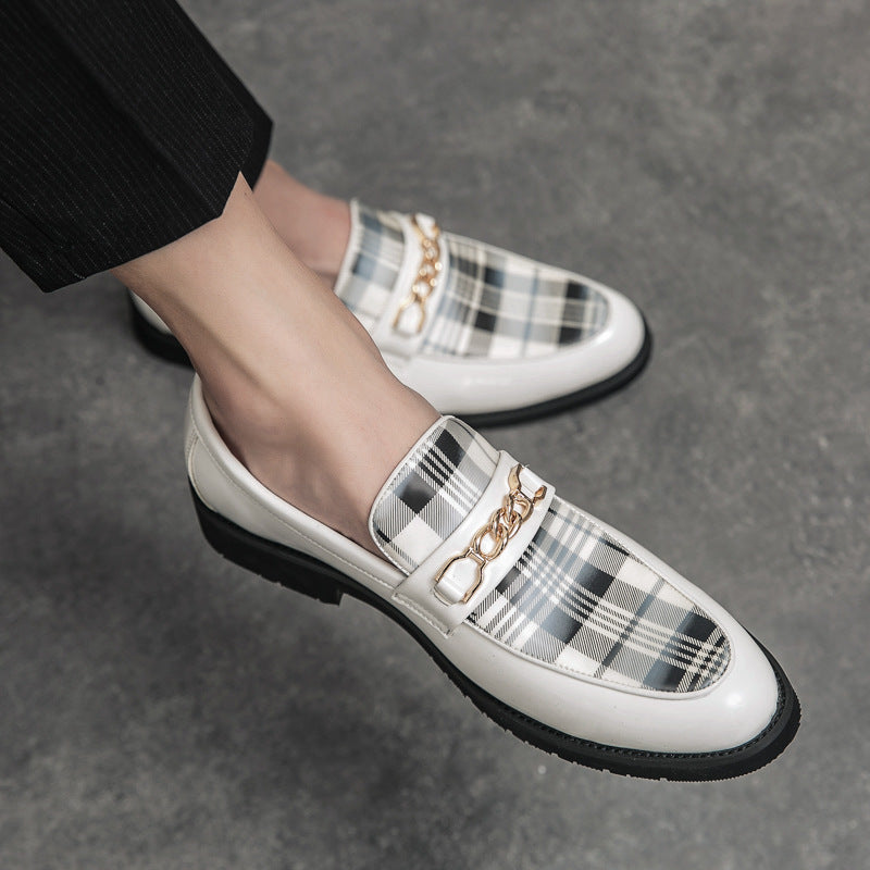 Harrison Plaid Leather Loafer