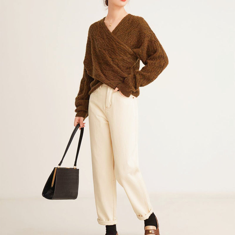 VIVACOUTURE™ WRAP SWEATER