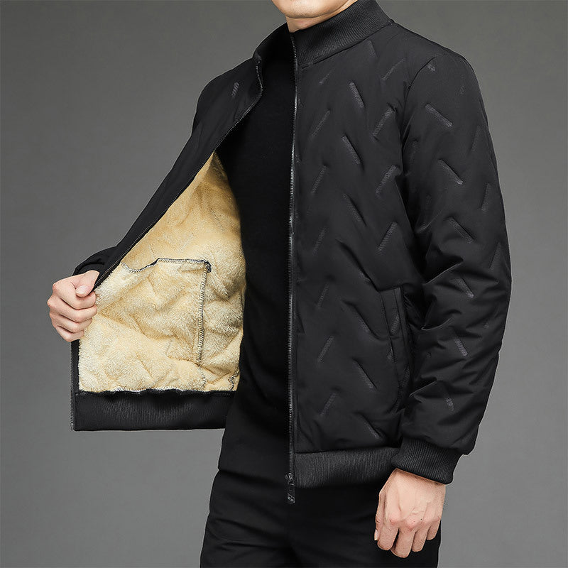 Xander Embossed Plush Jacket