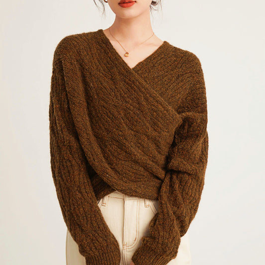 VIVACOUTURE™ WRAP SWEATER