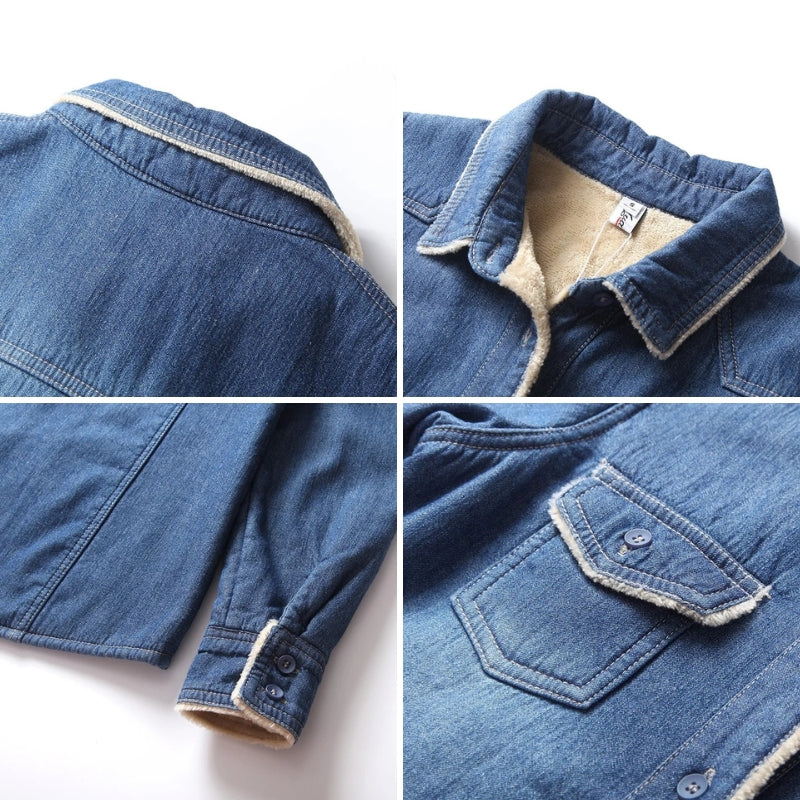 VELVETINE™ INDIGO DENIM SHIRT