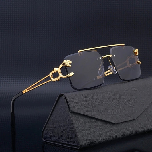 Xavier Sleek Rimless Sunglasses