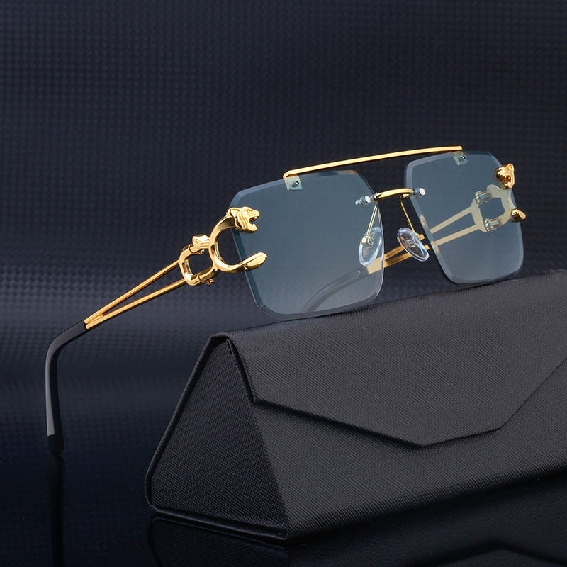 Xavier Sleek Rimless Sunglasses