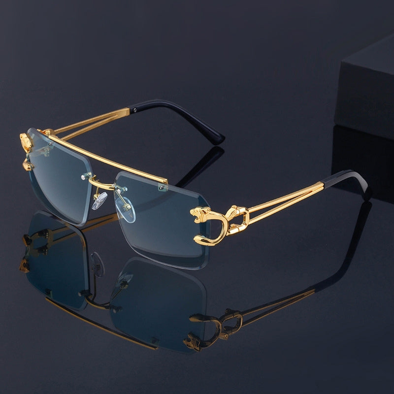 Xavier Sleek Rimless Sunglasses
