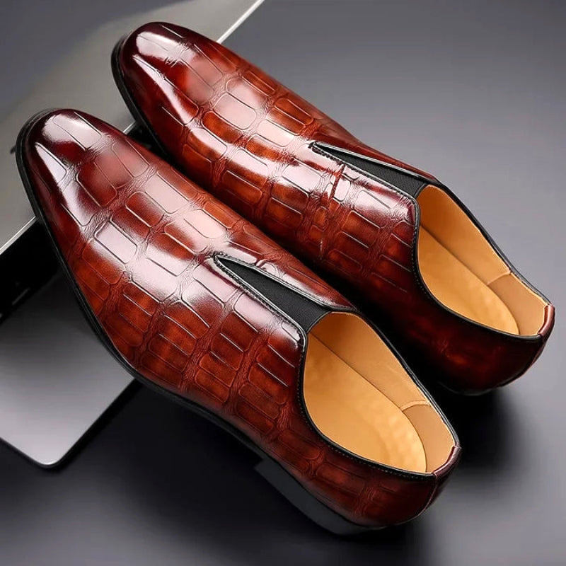 Vermillion Prestige Leather Loafers