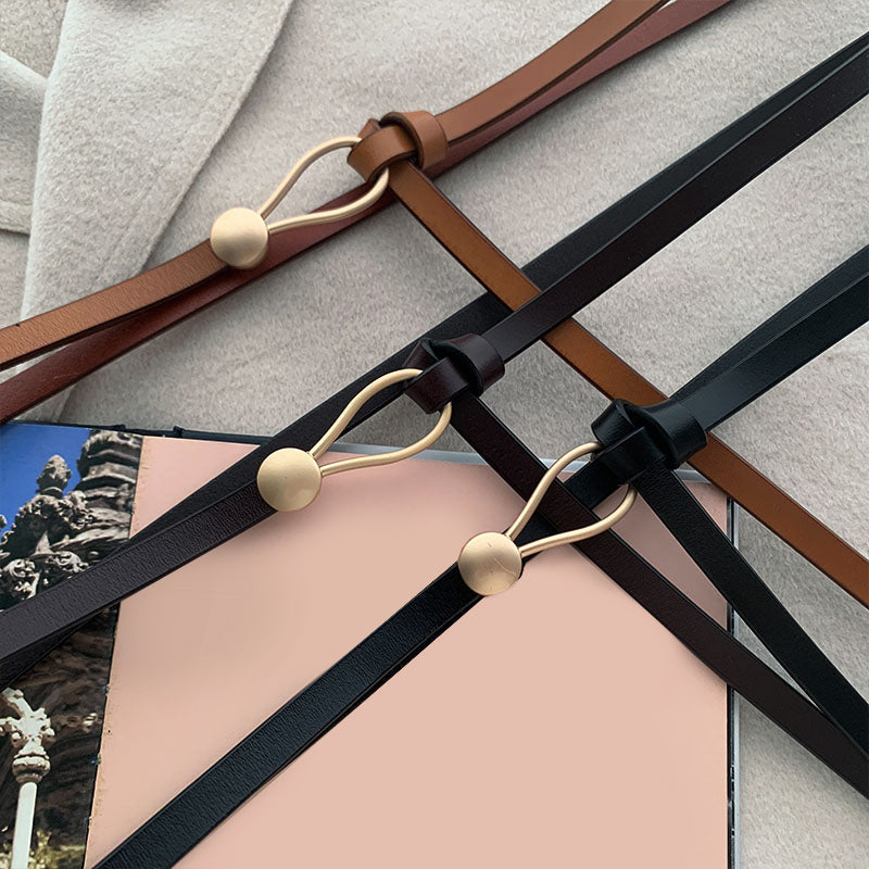 ZOE ADAMS REGAL LEATHER BELT