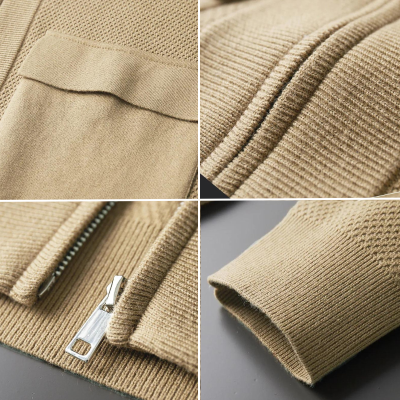 VICTOR-DOÎR PREMIUM VIRGIN WOOL CARDIGAN