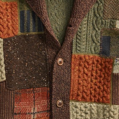 RENÉ MARTIN VINTAGE PATCHWORK CARDIGAN