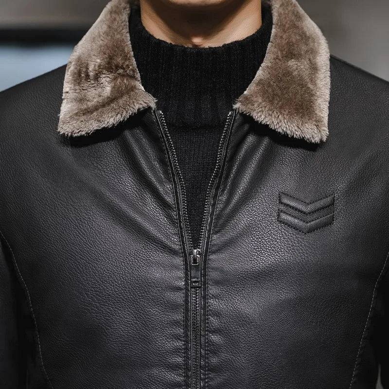 Vincent Leather Bomber Jacket