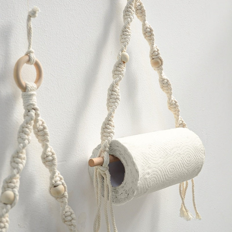 WeaveHold™ Bohemian Paper Towel Holder