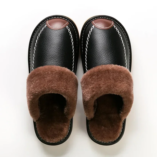 ADRIEN-RÊMY SHERPA EDGE LEATHER SLIPPER