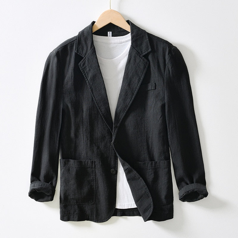 Milano-Caley Classic Linen Blazer