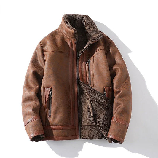 SHELDON SHEARLING LEATHER JACKET