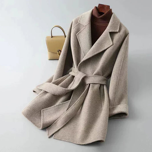SCARLETT MERINO WOOL TRENCH COAT