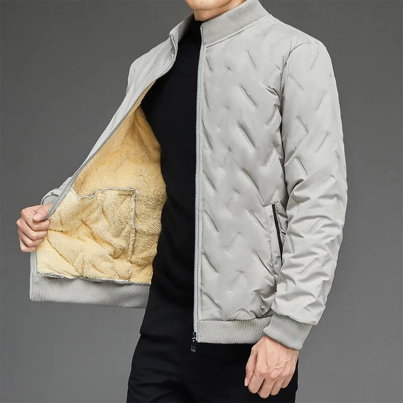 Xander Embossed Plush Jacket