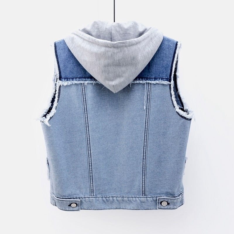 SCARLETT EDGY DENIM VEST