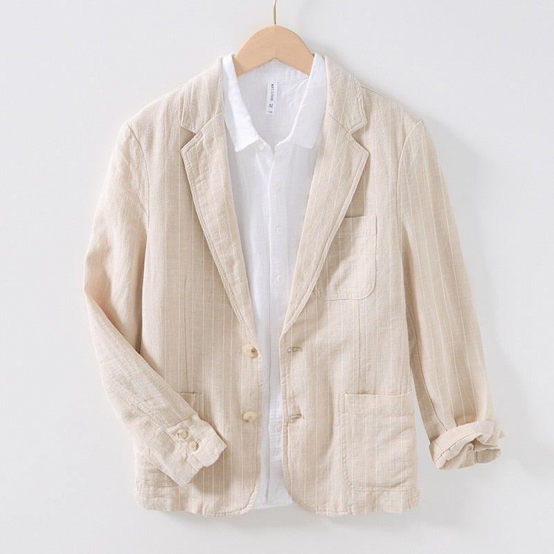 Milano-Calou Relaxed Fit Linen Blazer