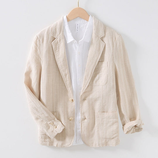 Milano-Calou Relaxed Fit Linen Blazer