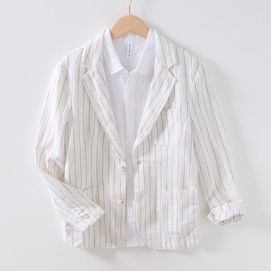 Milano-Calou Relaxed Fit Linen Blazer