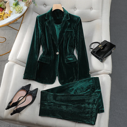 SCARLETT VELOURA™ ELEGANT BLAZER SET