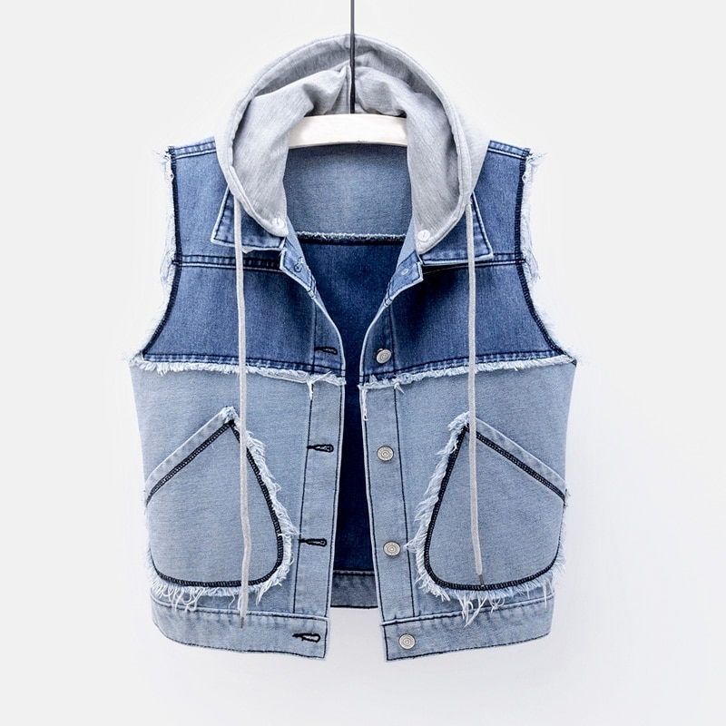 SCARLETT EDGY DENIM VEST