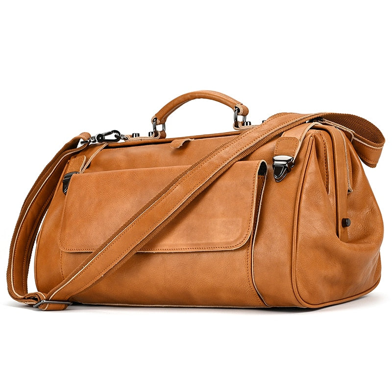 Vinizio Luxurious Leather Duffle Bag