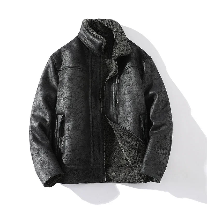 SHELDON SHEARLING LEATHER JACKET