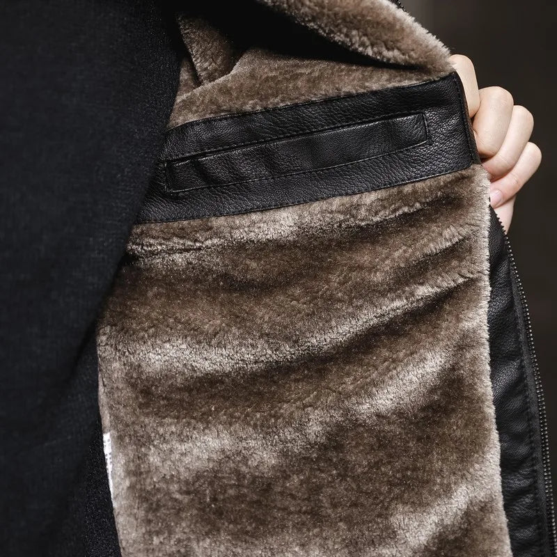 Vincent Leather Bomber Jacket