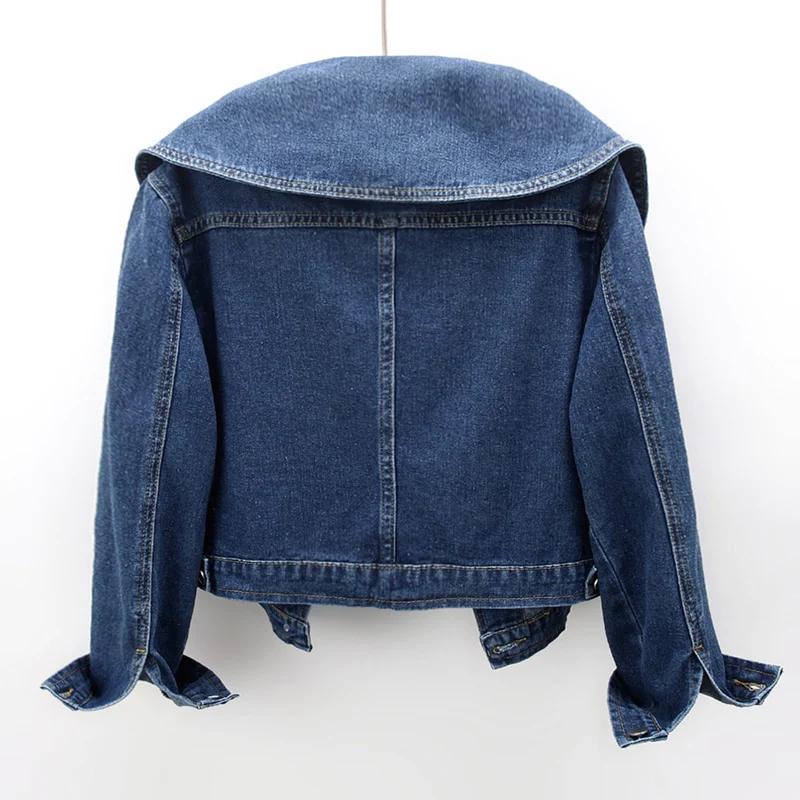 L'ARANTIQUE BIG COLLAR DENIM JACKET