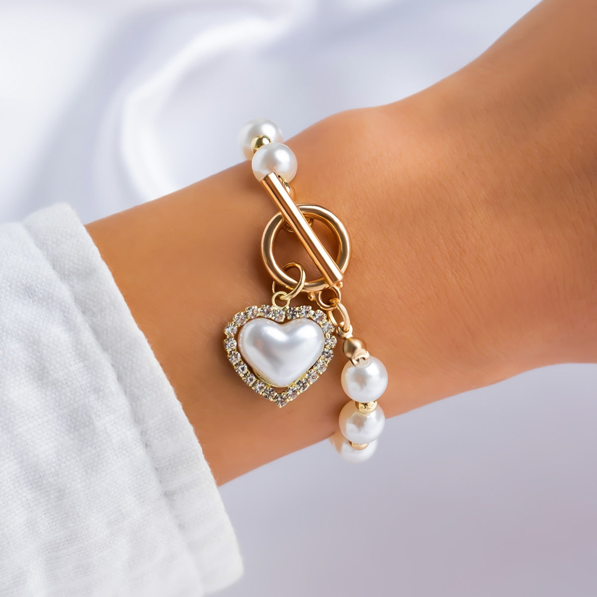 Olivia Freshwater Pearl Charm Bracelet