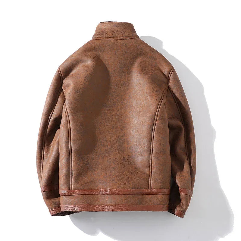 SHELDON SHEARLING LEATHER JACKET