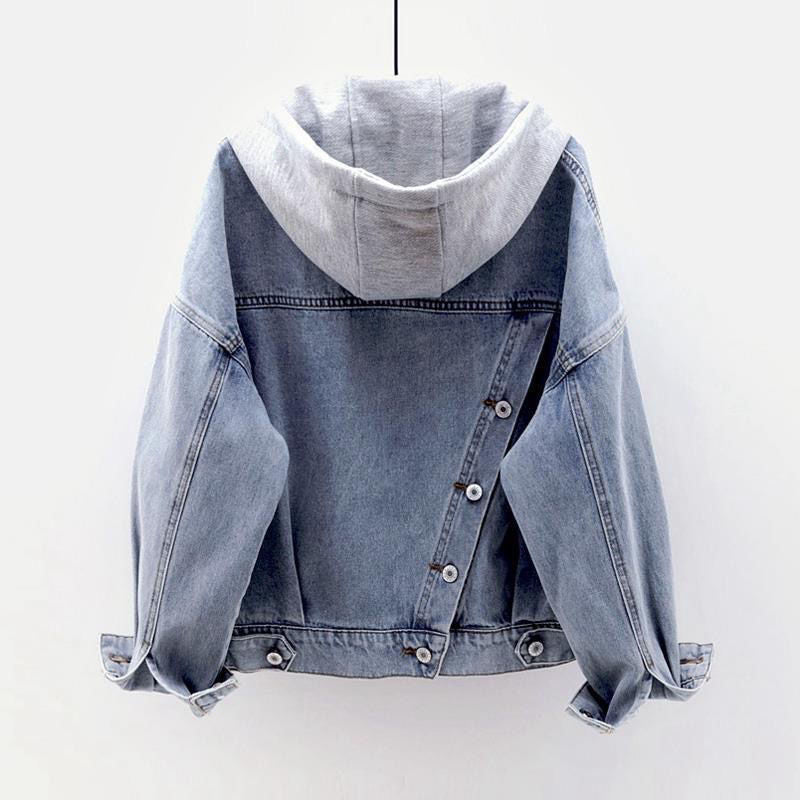 BRIELLE HOODED DENIM JACKET