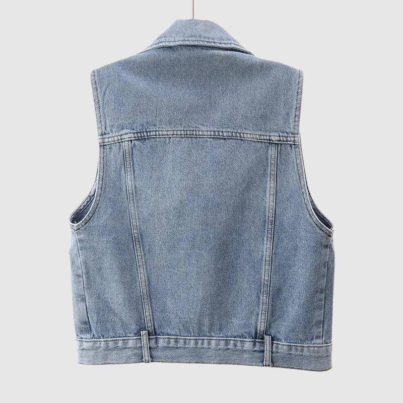 REVÊRIE PEARL DENIM VEST