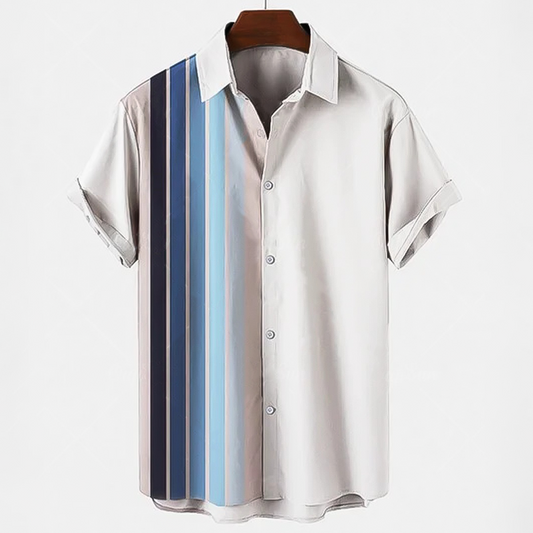 VERMILLION RETRO LINEN SHIRT