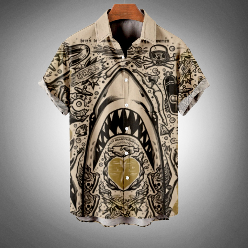 William Nautical Jaws-Dropping Beach Shirt