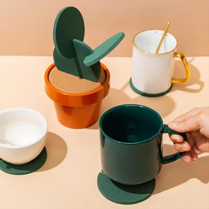 Wyatt Sleek Cactus Non-Slip Coaster