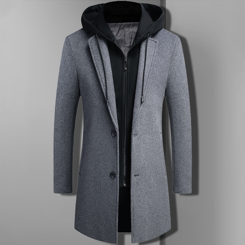 SAMUEL SLEEK WOOL BLEND OVERCOAT