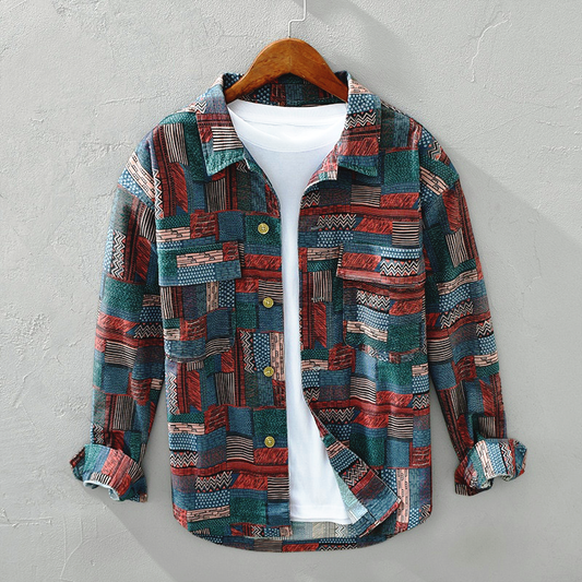 VINIZIO VINTAGE PATCHWORK SHIRT