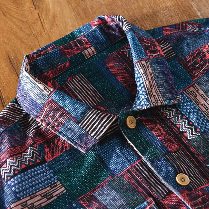 VINIZIO VINTAGE PATCHWORK SHIRT
